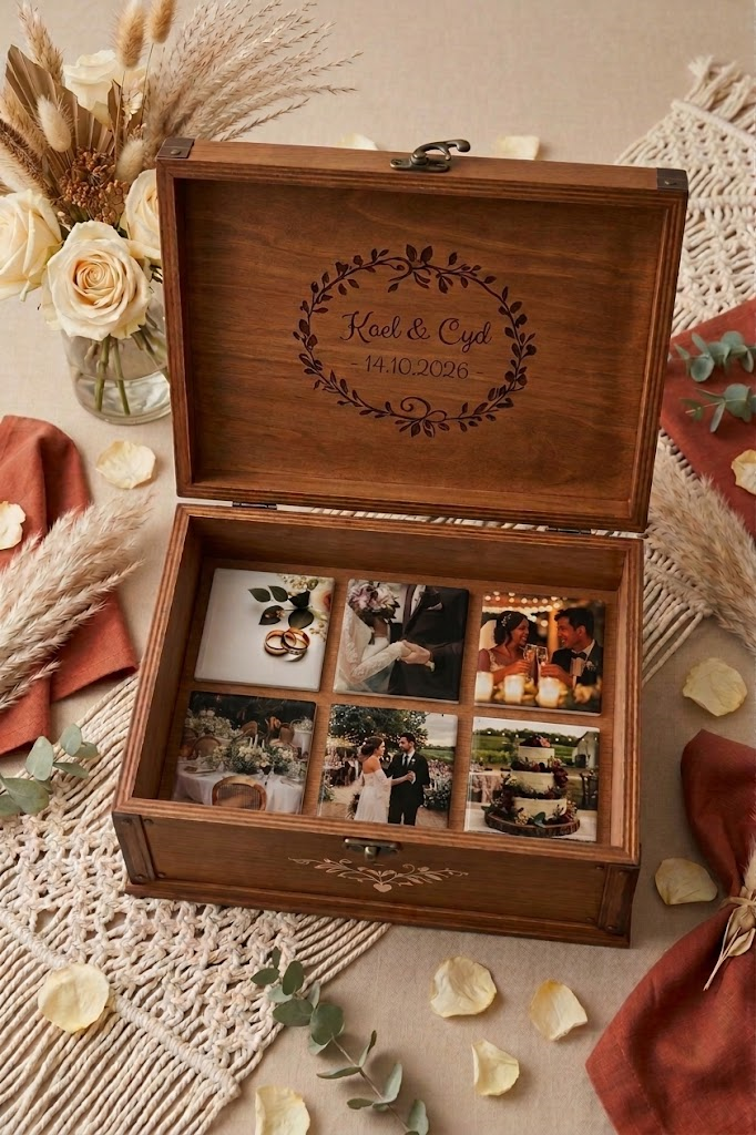 Boîte mariage personnalisée