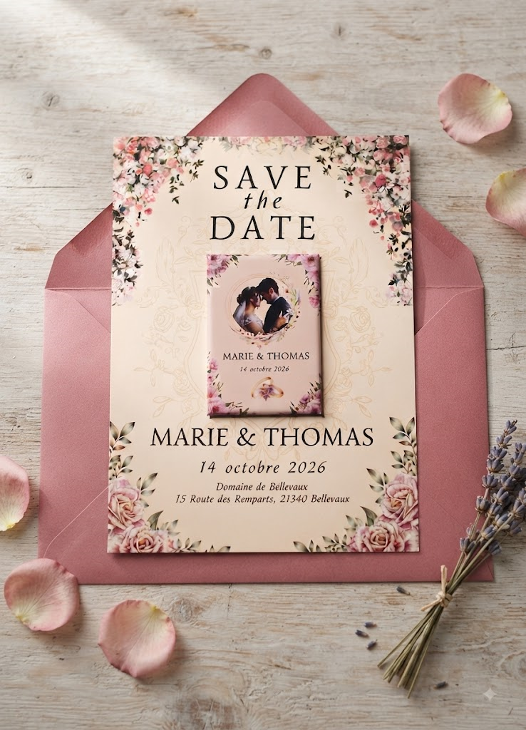 Save the Date Marie et Thomas